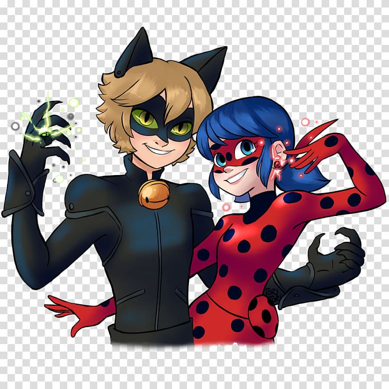 Miraculous Ladybug And Chat Noir, animated person wearing costume png