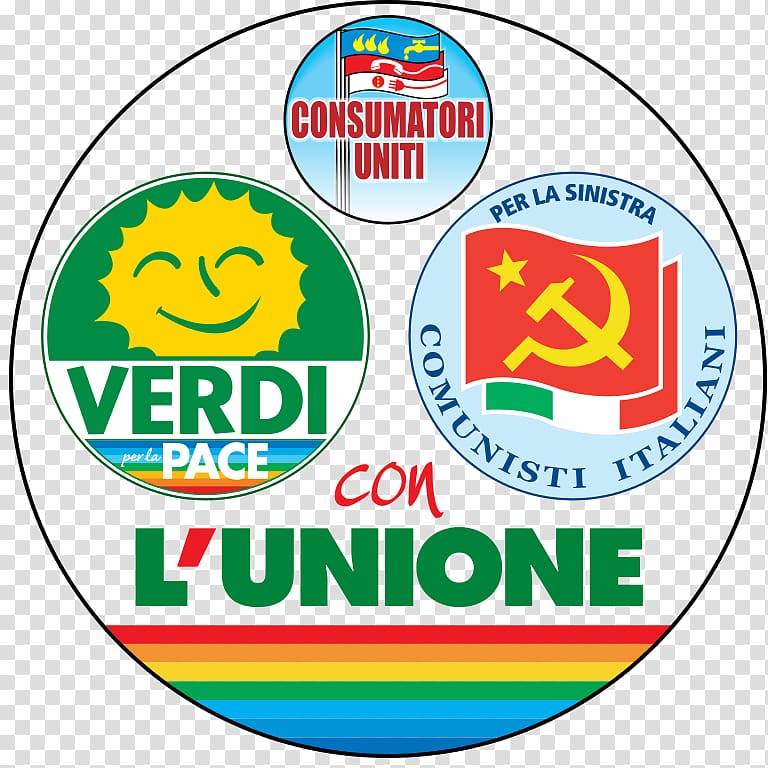 Together with the Union Federation of the Greens Logo Symbol Party of Italian Communists, Click Movie 2006 transparent background PNG clipart