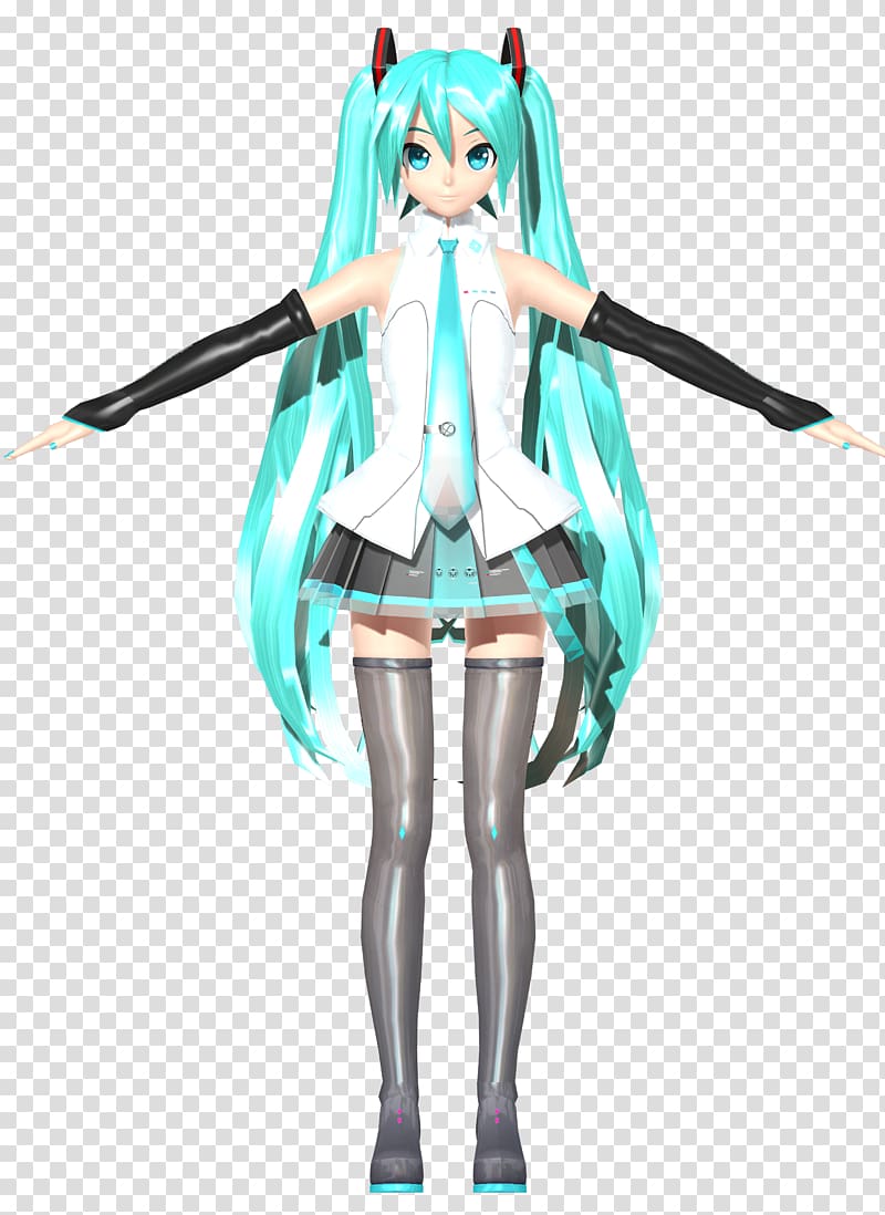 Hatsune Miku: Project Mirai DX Black Rock Shooter MikuMikuDance, hatsune miku transparent background PNG clipart