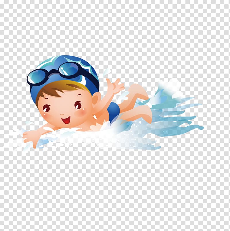 male swimmer illustration, Swimming pool Boy , Swim boy transparent background PNG clipart