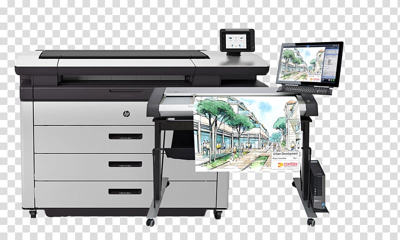 Hewlett-Packard scanner Wide-format printer Multi-function printer, scanner transparent background PNG clipart