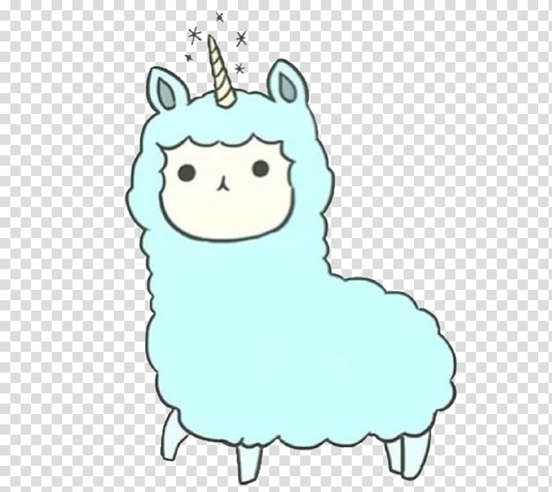 Llama Drawing Kawaii Illustration, cute unicorn drawings transparent background PNG clipart