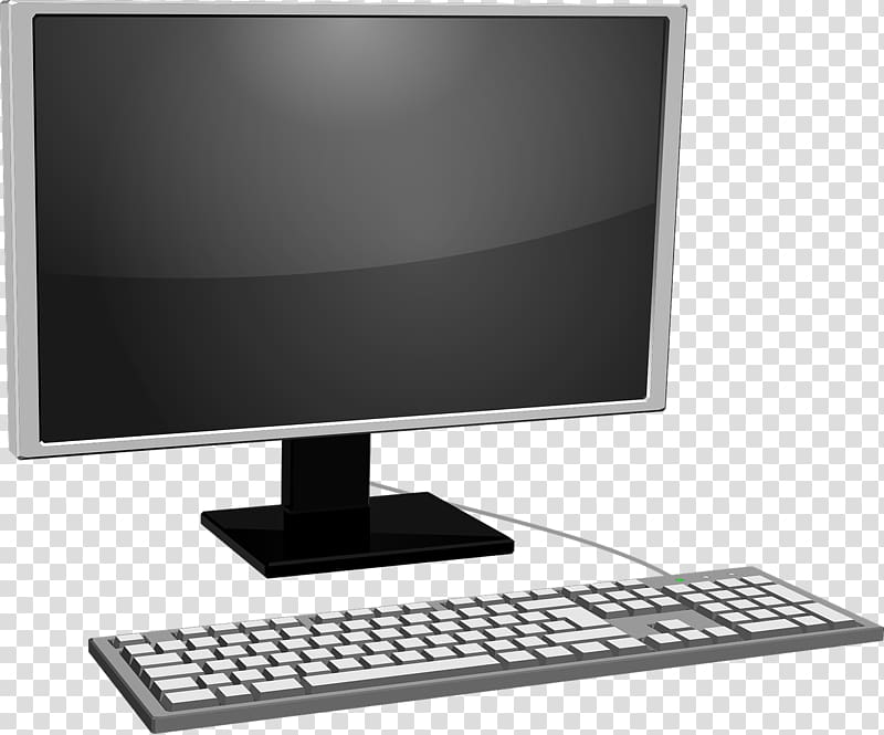 flat screen monitor with keyboard icon, Computer keyboard Computer monitor Computer mouse Computer hardware , Computer Technology transparent background PNG clipart