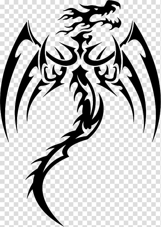 Tattoo Dragon, dragon transparent background PNG clipart