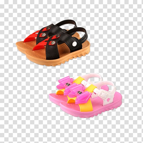 Slipper Flip-flops, Children\'s non-slip sandals transparent background PNG clipart