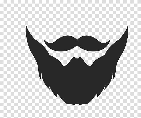 black beard logo, T-shirt Hoodie Beard Sweater, Adult beard transparent background PNG clipart
