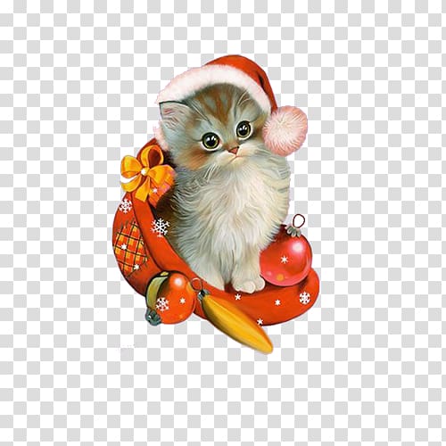 Christmas Animation Giphy , kitten transparent background PNG clipart