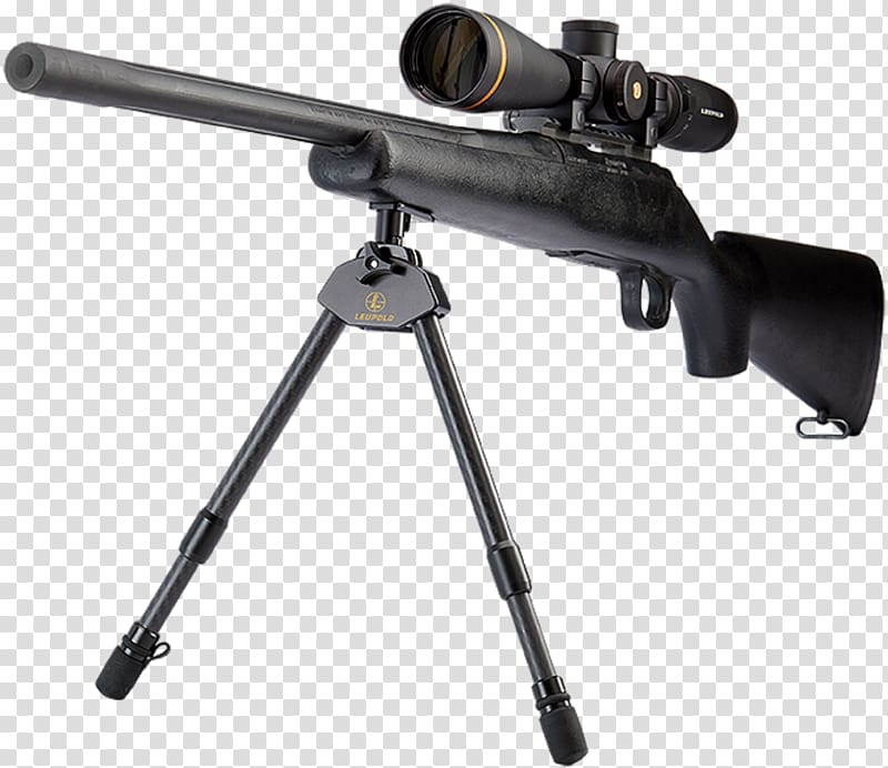 Sniper rifle Firearm Bipod Leupold & Stevens, Inc. Picatinny rail, CARBON FIBRE transparent background PNG clipart