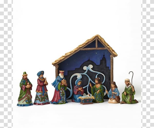 Nativity scene Figurine Christmas ornament Manger, christmas nativity transparent background PNG clipart
