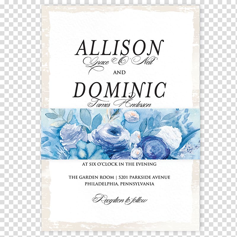 Wedding invitation Floral design Letterpress printing, watercolor pattern cards transparent background PNG clipart