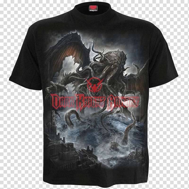 The Call of Cthulhu T-shirt Poster R'lyeh, T-shirt transparent background PNG clipart