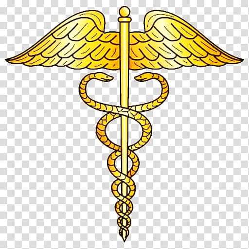 Staff of Hermes Health Care Caduceus as a symbol of medicine, symbol transparent background PNG clipart