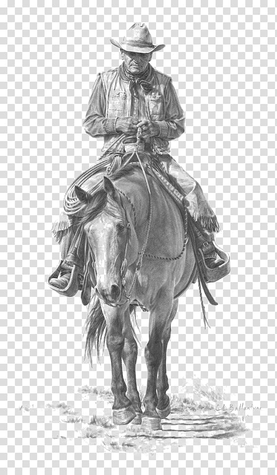 cowboy sketch transparent background PNG clipart