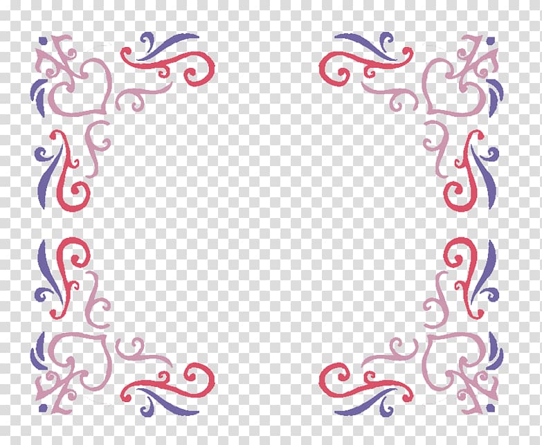 Chinoiserie Huajiao, China Wind color flower border corner corners transparent background PNG clipart