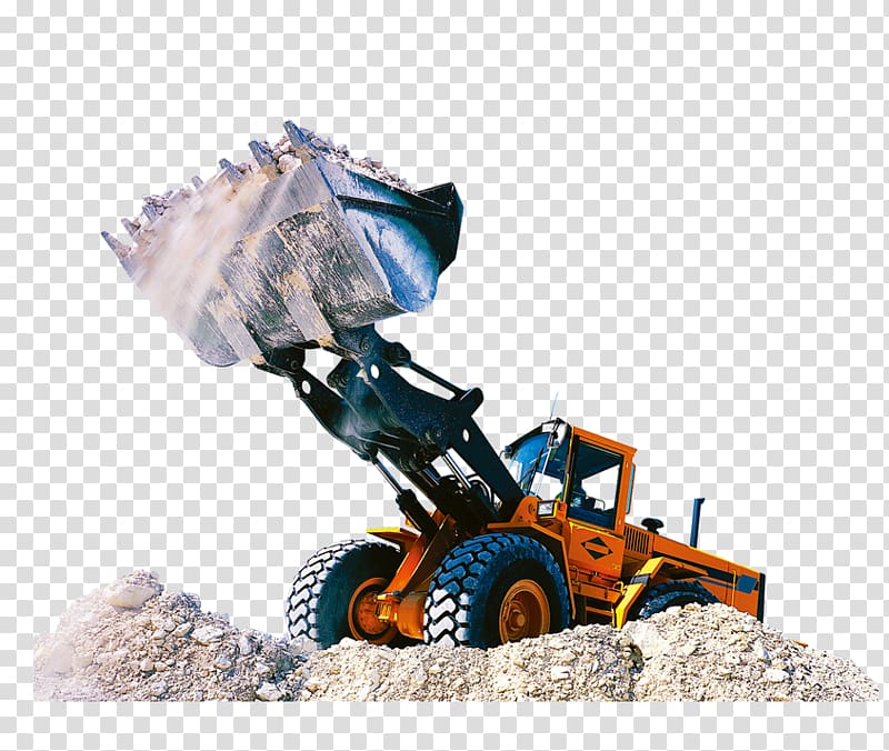 orange and black front-load tractor, Excavator Advertising Gratis, excavator transparent background PNG clipart