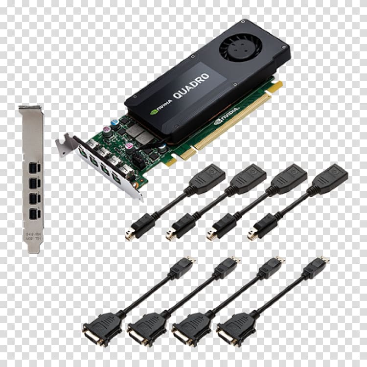 Graphics Cards & Video Adapters NVIDIA Quadro K1200 PNY Technologies GDDR5 SDRAM, nvidia transparent background PNG clipart