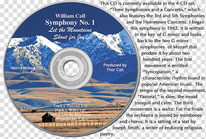 Symphony No. 1 Orchestra Compact disc Overture, others transparent background PNG clipart
