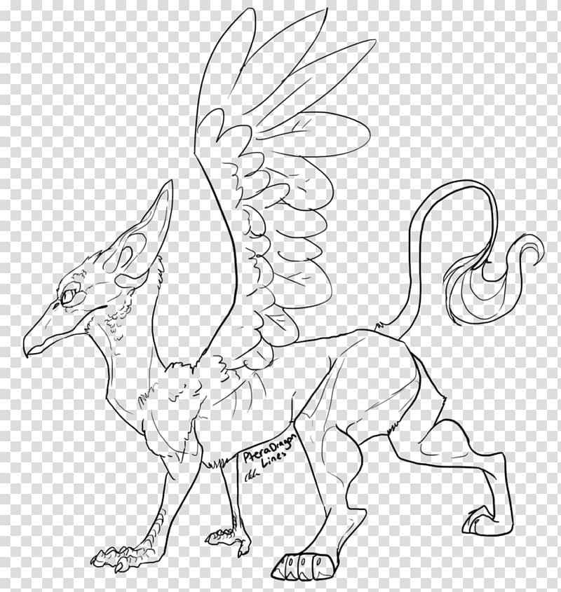 Line art Drawing Character Cartoon, Mythical Creatures transparent background PNG clipart