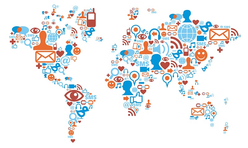 Social media World map Globe, Politics transparent background PNG clipart