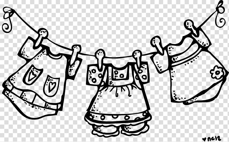 clothing clip art black and white