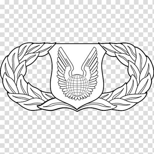 Badges of the United States Air Force Space Operations Badge U.S. Air Force aeronautical rating, military transparent background PNG clipart