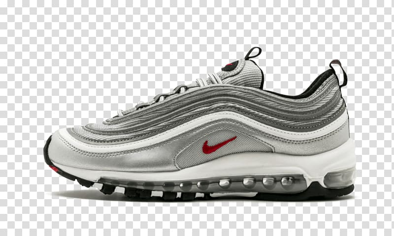 Nike Wmns Air Max 97 OG Qs Metallic Silver Women\'s Shoe Nike Air Max 97 Mens Nike Air Max 97 GS, nike transparent background PNG clipart