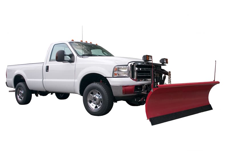 Pickup truck Car Snowplow Plough, Snow Removal transparent background PNG clipart