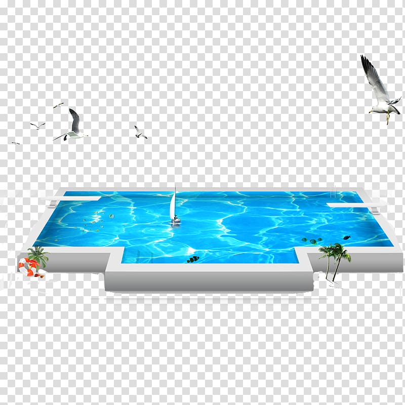 white seagull hovering swimming pool, Swimming pool Poster, swimming pool transparent background PNG clipart