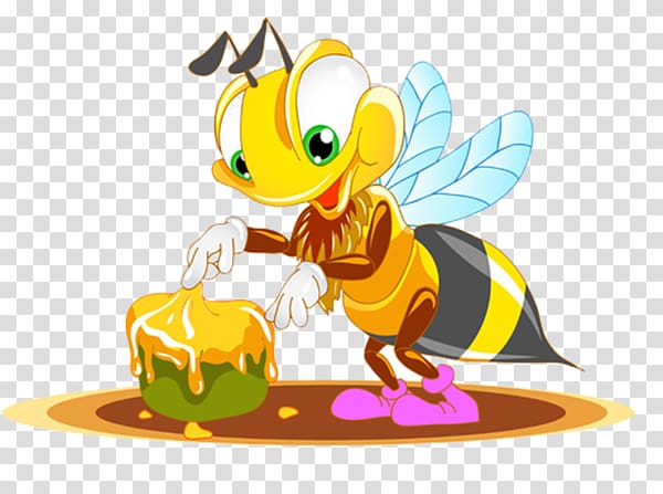 Honey bee Maya , bee transparent background PNG clipart