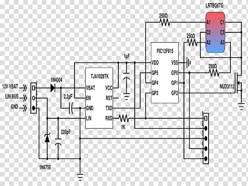 Light Wiring diagram Local Interconnect Network Bus Schematic, light transparent background PNG clipart