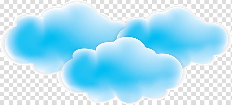 blue fresh clouds transparent background PNG clipart