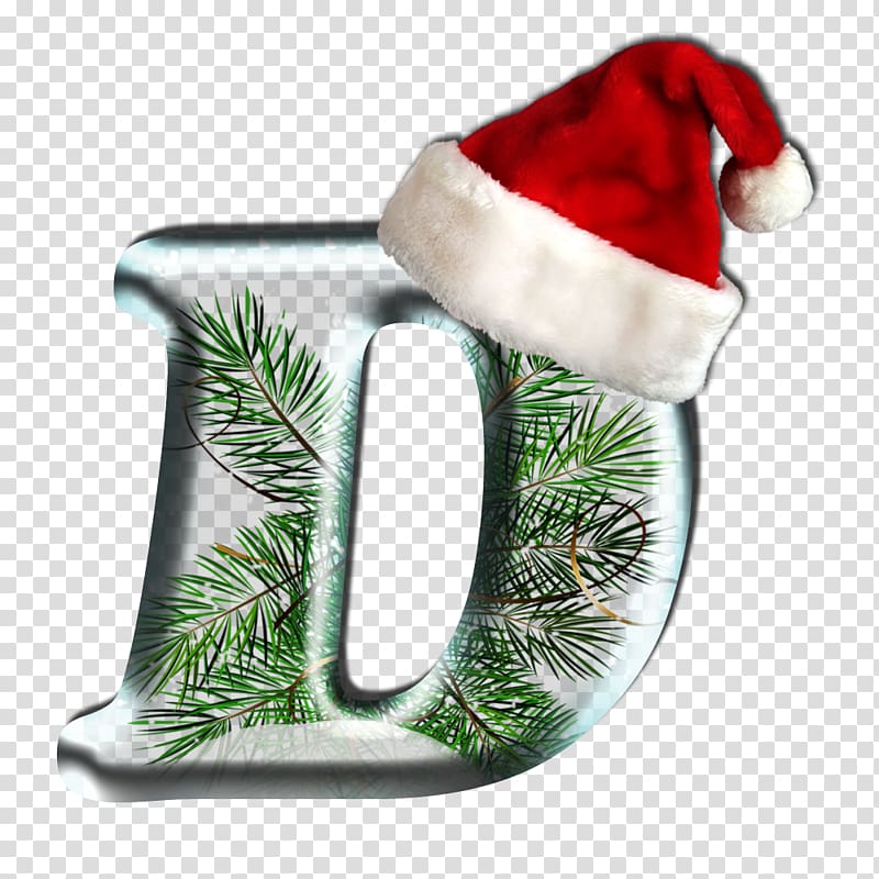 Letter Christmas ornament D Party, christmas transparent background PNG clipart