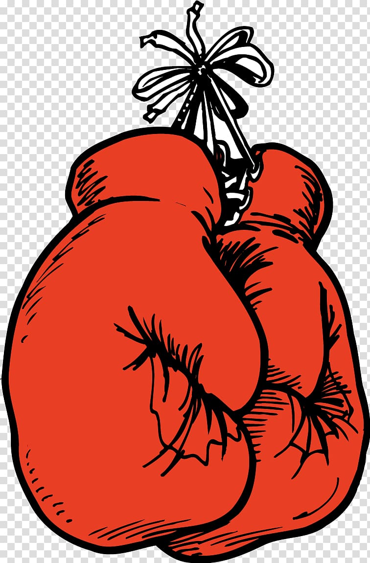 pair of red gloves , Boxing glove, Boxing gloves transparent background PNG clipart