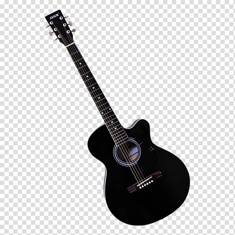 black Venetian acoustic guitar, Steel guitar Acoustic guitar Electric guitar Bass guitar, guitar transparent background PNG clipart