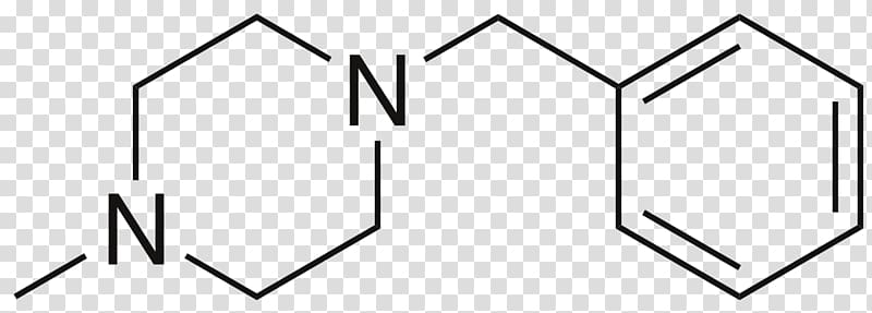 Chemical formula Molecule Skeletal formula Crystal Molecular formula, Benzylpiperazine transparent background PNG clipart