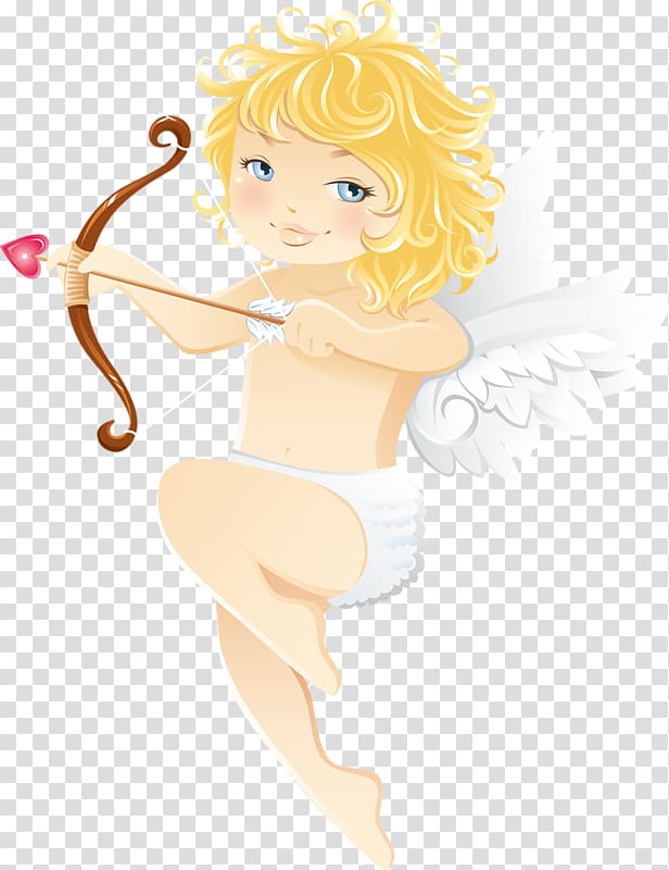 Angel Cupid , Cartoon Cupid transparent background PNG clipart