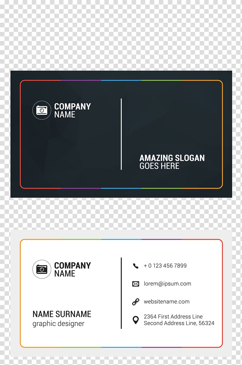 two black and white business cards illustrations, Business card Visiting card Creativity, business card transparent background PNG clipart