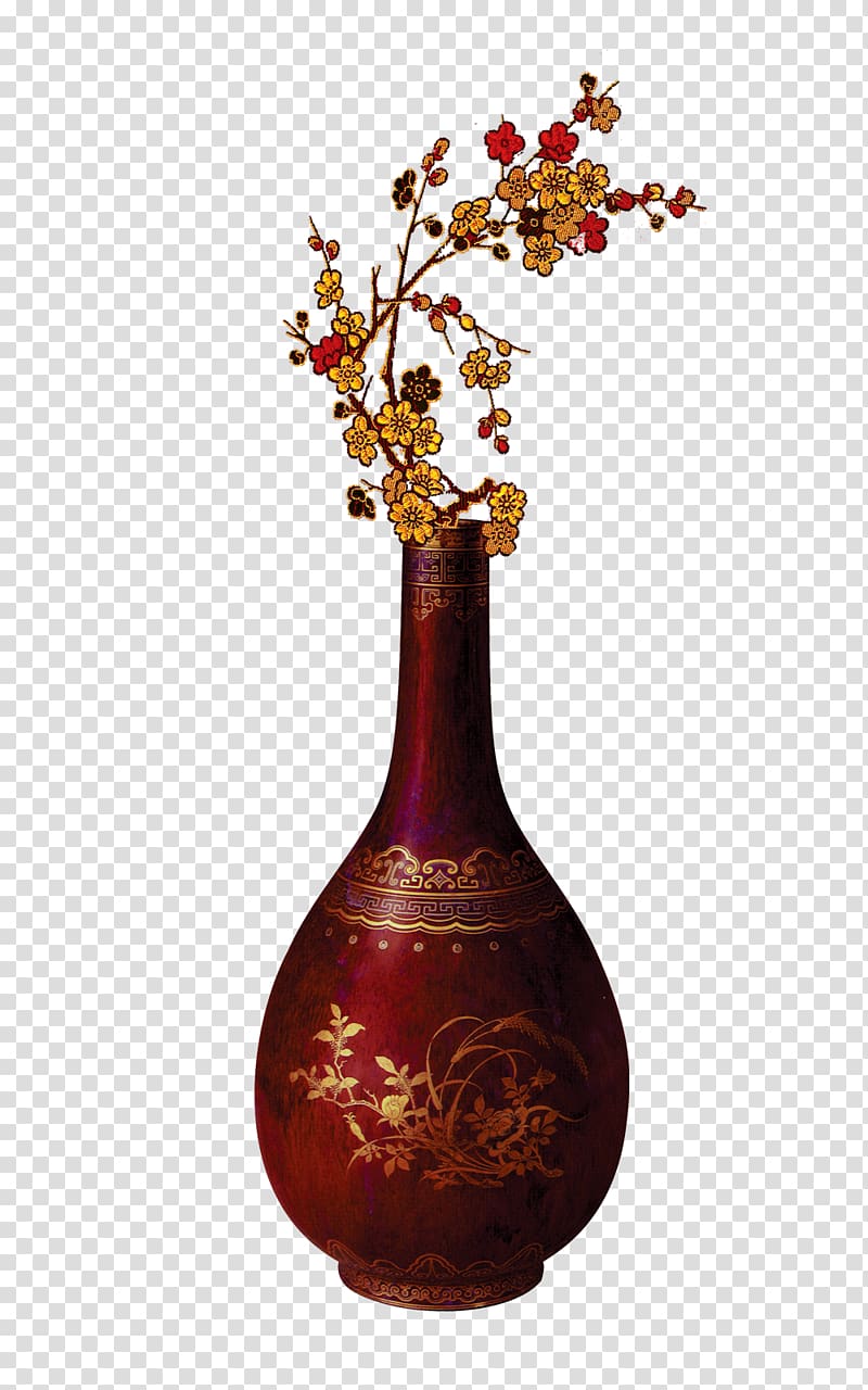 Traditional Japanese musical instruments Pipa u7435u7436 Plucked string instrument, vase transparent background PNG clipart