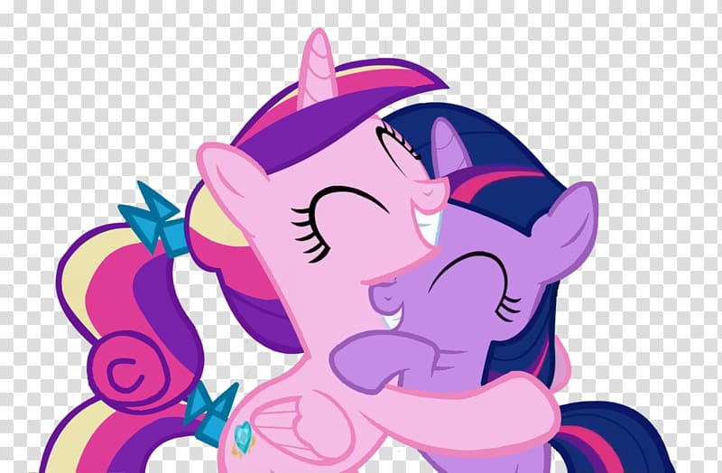 Twilight Sparkle Princess Cadance Pony , princess hug transparent background PNG clipart