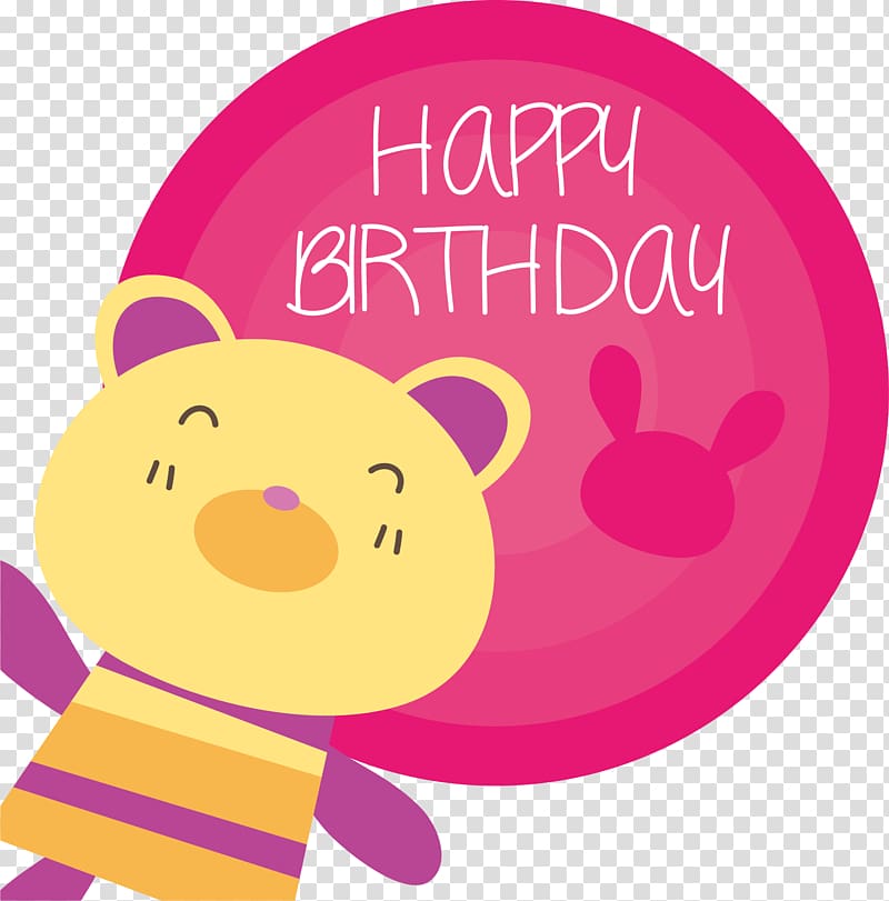 Happy birthday transparent background PNG clipart