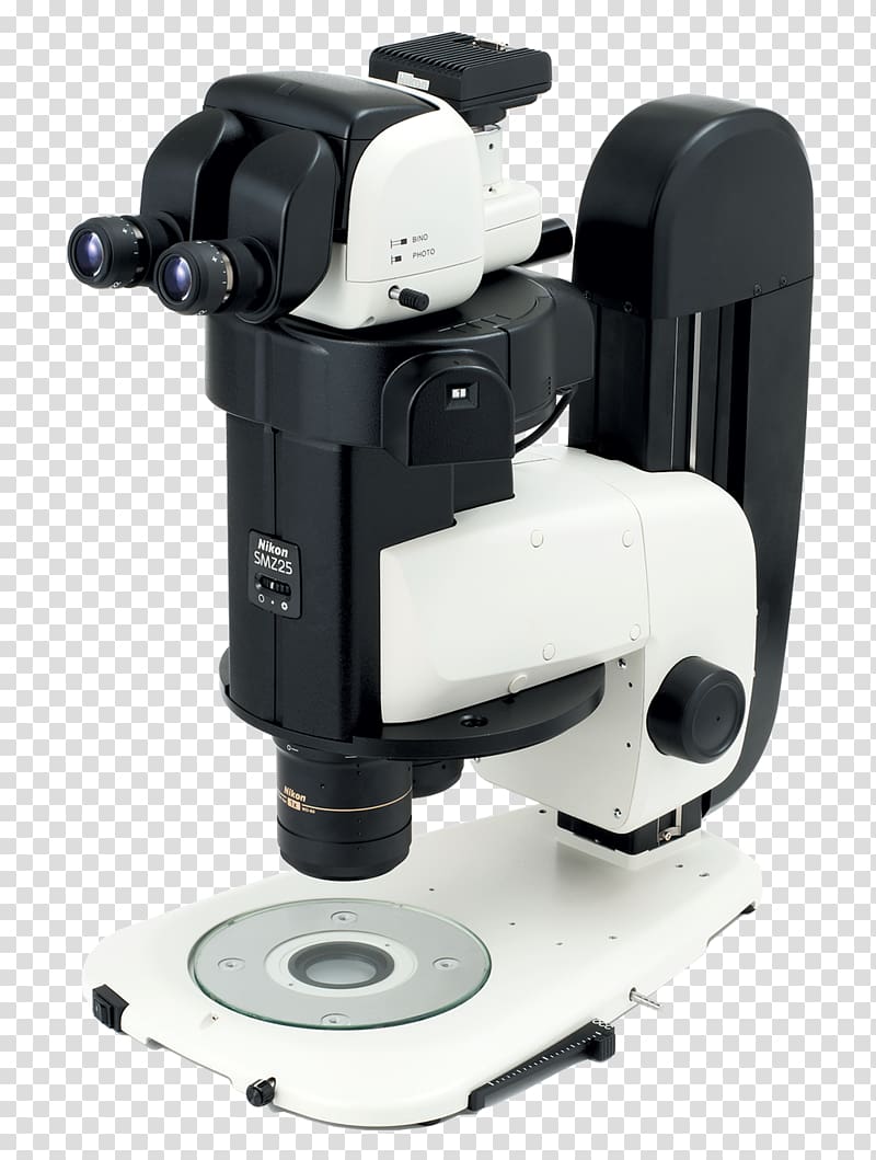 Stereo microscope Nikon Zoom lens Optics, microscope transparent background PNG clipart