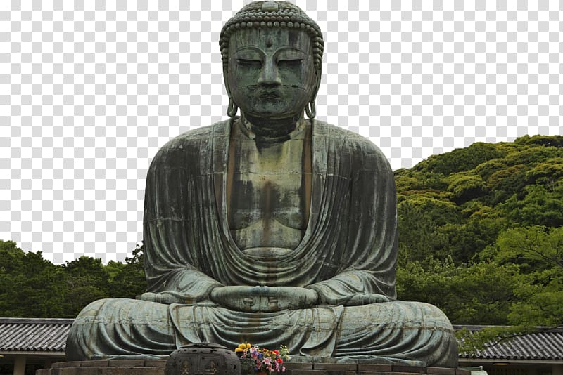 Ku014dtoku-in Daibutsu Kamakura Buddharupa , The Buddha on the hillside transparent background PNG clipart