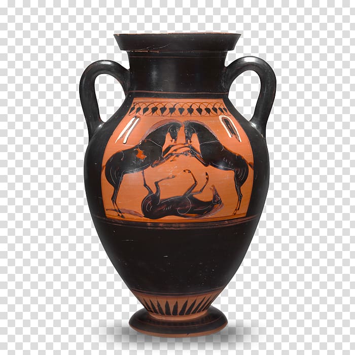 Virginia Museum of Fine Arts Ancient Egypt Vase Art museum, dark-red enameled pottery teapot transparent background PNG clipart
