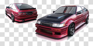 Bumper Toyota Corolla Levin Compact car, toyota ae86 transparent background PNG clipart thumbnail