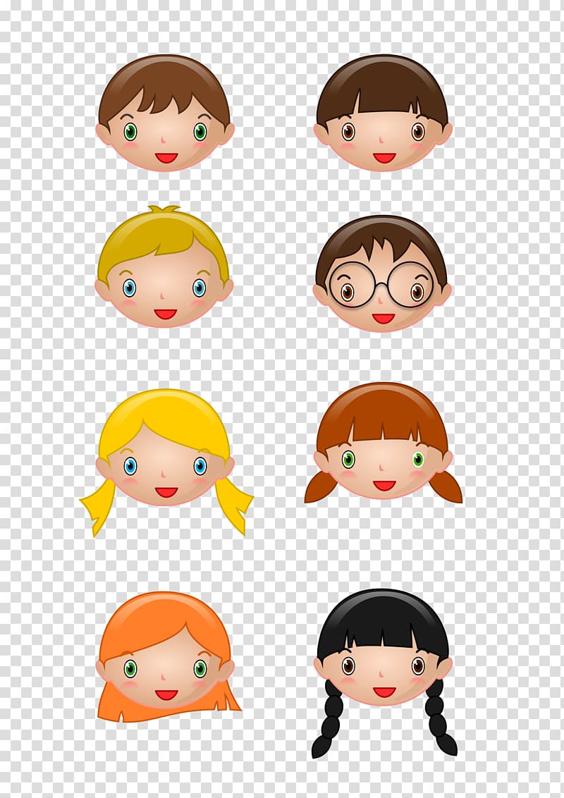 Smiley Face Child , kids transparent background PNG clipart