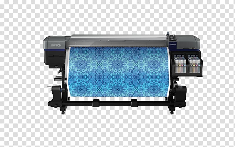Dye-sublimation printer Textile printing Textile printing, printer transparent background PNG clipart