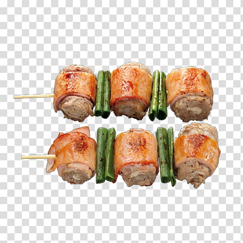 Yakitori Brochette Shashlik Rib eye steak Sushi, sushi transparent background PNG clipart