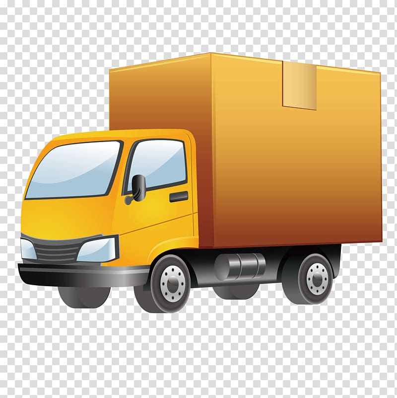 Ford Cargo Truck Vehicle tracking system, Yellow truck transparent background PNG clipart