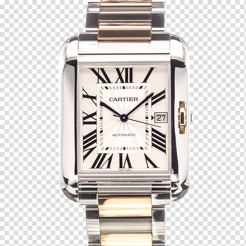 Watch strap Cartier Tank Solo, watch transparent background PNG clipart