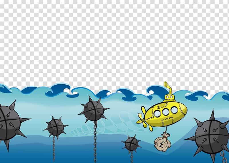 Boxing glove Drawing, submarine scene transparent background PNG clipart